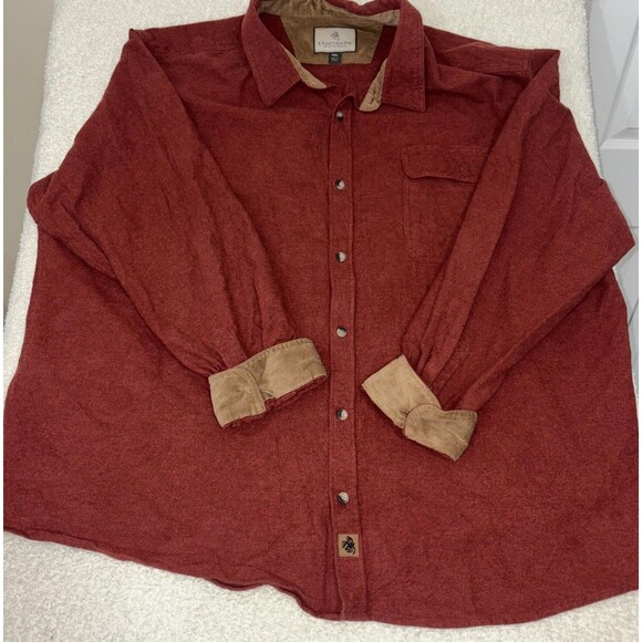 Legendary Whitetails Men's Flannel Casual Button-Down Shirt 4XL Cotton Solid - Picture 1 of 13